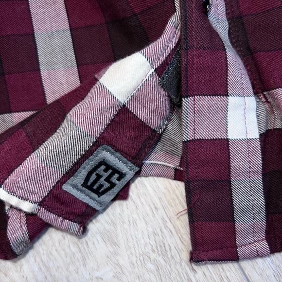 G-STAR Waterpatrol Shirt Mens Large Plaid Flannel Zip Button up - Picture 6 of 10